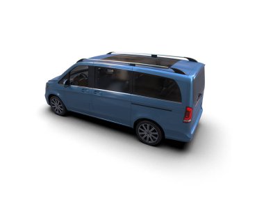 Modern araba beyaz arka planda izole edilmiş. 3d resimleme