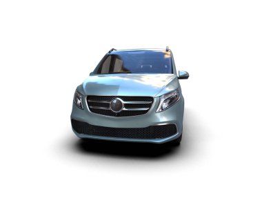 Modern araba beyaz arka planda izole edilmiş. 3d resimleme