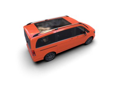 Modern araba beyaz arka planda izole edilmiş. 3d resimleme