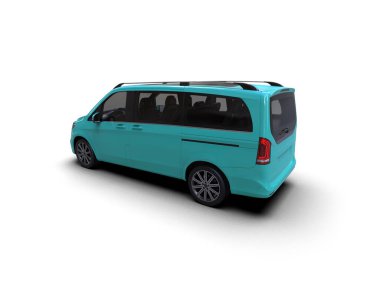 Modern araba beyaz arka planda izole edilmiş. 3d resimleme