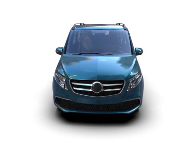 Modern araba beyaz arka planda izole edilmiş. 3d resimleme