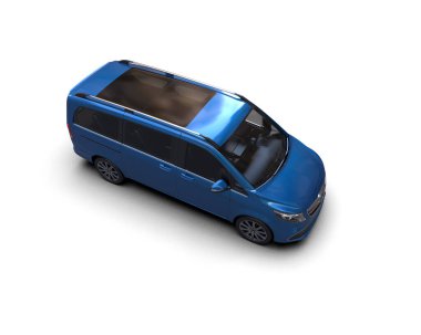 Modern araba beyaz arka planda izole edilmiş. 3d resimleme