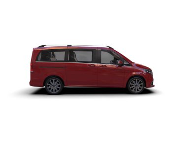 Modern araba beyaz arka planda izole edilmiş. 3d resimleme