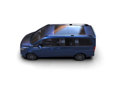 Modern araba beyaz arka planda izole edilmiş. 3d resimleme