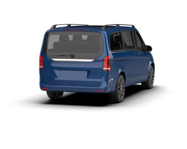 Modern araba beyaz arka planda izole edilmiş. 3d resimleme