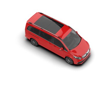 Modern araba beyaz arka planda izole edilmiş. 3d resimleme