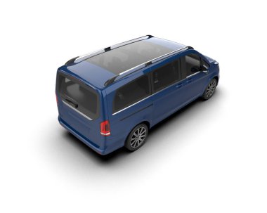 Modern araba beyaz arka planda izole edilmiş. 3d resimleme