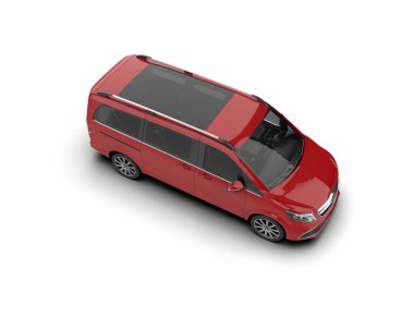 Modern araba beyaz arka planda izole edilmiş. 3d resimleme