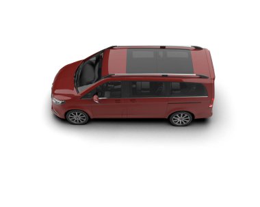 Modern araba beyaz arka planda izole edilmiş. 3d resimleme