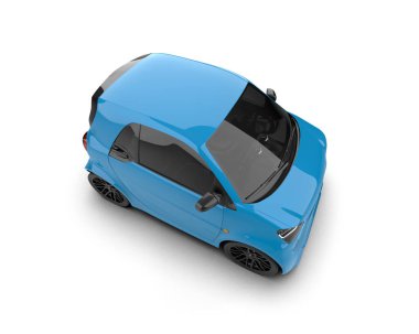 Modern araba beyaz arka planda izole edilmiş. 3d resimleme