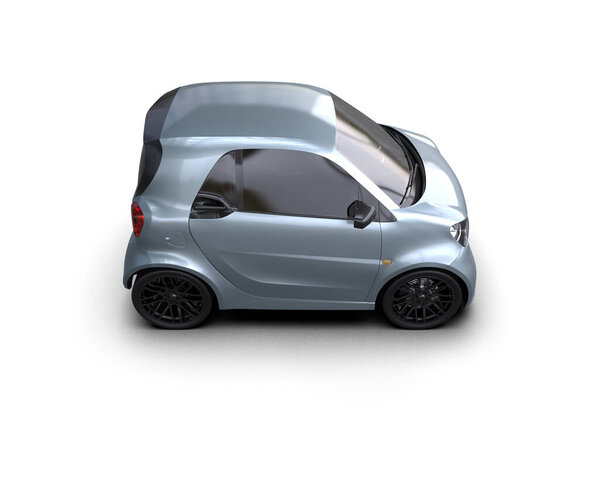 Modern Car isolated on white background. 3d rendering illustration