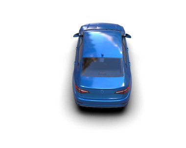 modern araba beyaz arkaplanda izole edildi