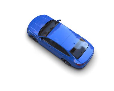 modern araba beyaz arkaplanda izole edildi