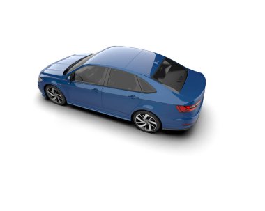 modern araba beyaz arkaplanda izole edildi