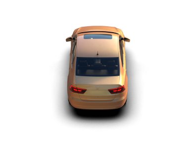 Modern gerçekçi araba beyaz arka planda izole edilmiş