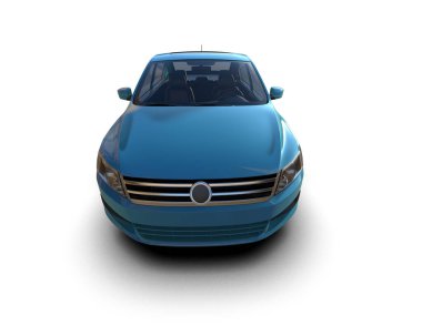 Modern gerçekçi araba beyaz arka planda izole edilmiş