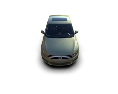 Modern gerçekçi araba beyaz arka planda izole edilmiş