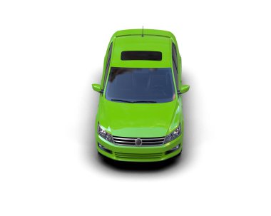 Modern gerçekçi araba beyaz arka planda izole edilmiş