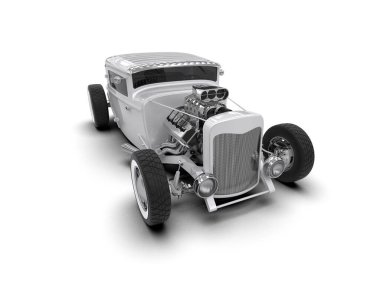 Klasik kaslı araba.