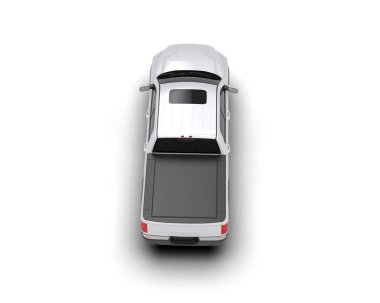 beyaz arka planda beyaz yolcu vagonu