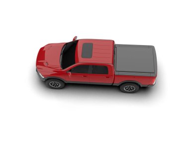 beyaz arkaplanda izole edilmiş araba 3 d illüstrasyon