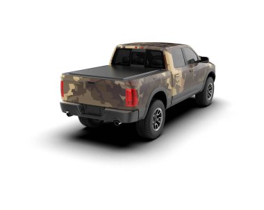 modern araba - ön görünüm, beyaz arkaplanda izole