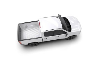 Metnin için boş alanı olan beyaz SUv.