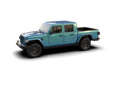 beyaz arka planda modern araba.