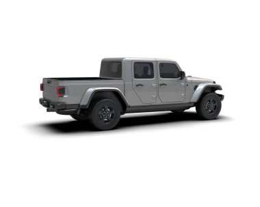 siyah modern cip - yüksek kalite konsept - hepsi - beyaz arka planda arazi arabası. 3d oluşturma