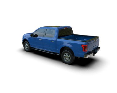 Kamyonet beyaz arka planda izole edildi. 3d görüntüleme - illüstrasyon