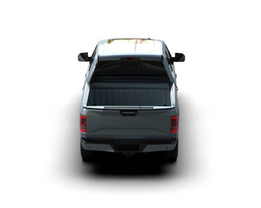 Kamyonet beyaz arka planda izole edildi. 3d görüntüleme - illüstrasyon