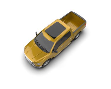 beyaz arkaplanda izole edilmiş araba 3 d illüstrasyon