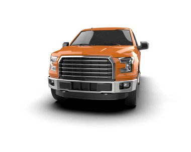 Beyaz arka planda modern bir araba. 3 Boyutlu Hazırlama