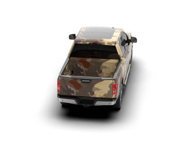 Modern bir arabanın 3 boyutlu görüntüsü