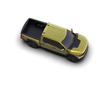 Beyaz arka plan üzerinde izole Modern küçük araba