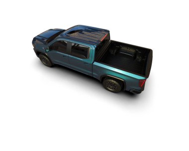 Çift kişilik bir arabanın 3 cg görüntüsü