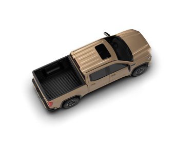 beyaz arkaplanda modern araba