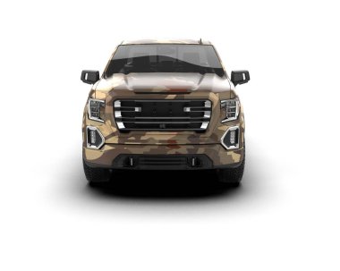 Beyaz arka plan üzerinde modern suv araç