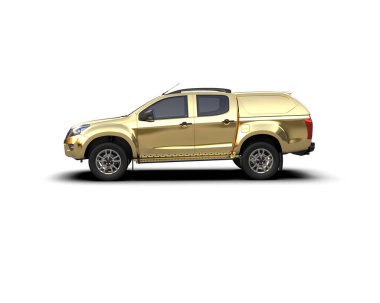 modern araba beyaz arka planda izole edildi