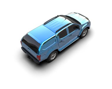 modern araba beyaz arkaplanda izole edildi