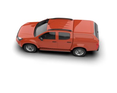 Kırmızı bir arabanın 3 boyutlu resmi