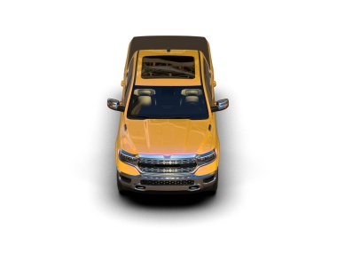 Kamyonet beyaz arka planda izole edildi. 3d görüntüleme - illüstrasyon