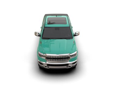 Kamyonet beyaz arka planda izole edildi. 3d görüntüleme - illüstrasyon