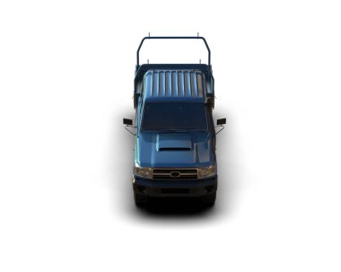 Pickup truck isolated on white background. 3d rendering - illustration