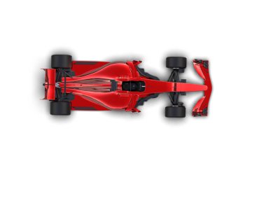 kırmızı modern spor formülü arabası