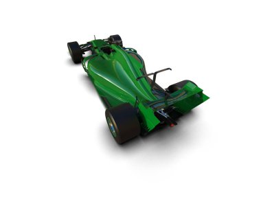 Yarış arabası beyaz izole