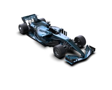 modern yarış arabası beyaz arka planda izole edildi