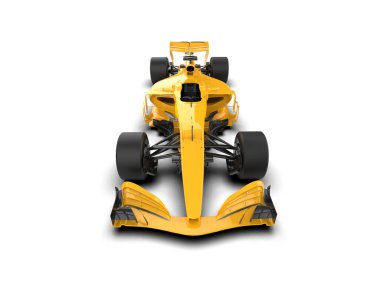 modern araba beyaz arka planda izole edildi. 3 boyutlu çizim - illüstrasyon