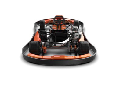 Stüdyo ortamında daha az genel bir yarış arabasının 3 boyutlu çizimi