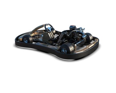 Beyaz arka planda oyuncak araba